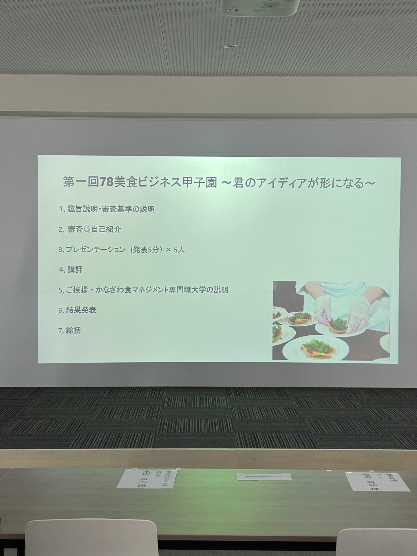松島ゼミが「第一回78美食ビジネス甲子園」を開催